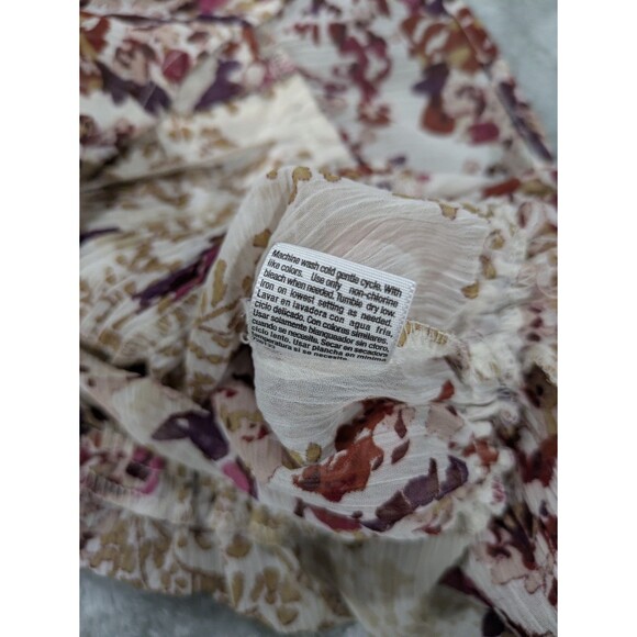 A N.A Women's 3/4 Sleeve Blouse With Tie Waist - Size Petite Small - Picture 7 of 7